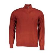 Half-Zip Sweater van Nylon U.s. Polo Assn. , Brown , Heren