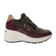 Leren Sneakers voor Vrouwen Nerogiardini , Multicolor , Dames