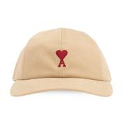 Baseball Cap Ami Paris , Beige , Unisex