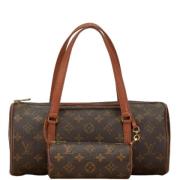 Pre-owned Canvas louis-vuitton-bags Louis Vuitton Vintage , Brown , Da...