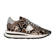 Luxe Streetwear Sneaker met Rock Star Stijl Philippe Model , Brown , D...