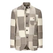 Patchwork Blazer Luis Trenker , Brown , Heren