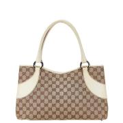 Pre-owned Canvas totes Gucci Vintage , Brown , Dames