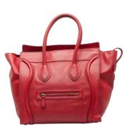 Pre-owned Leather totes Celine Vintage , Red , Dames