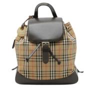 Pre-owned Canvas backpacks Burberry Vintage , Beige , Dames