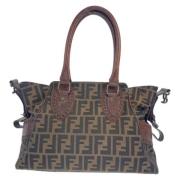 Pre-owned Canvas fendi-bags Fendi Vintage , Brown , Dames