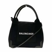 Pre-owned Canvas handbags Balenciaga Vintage , Black , Dames