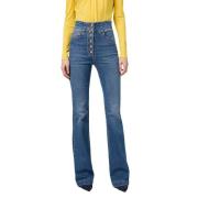 Stijlvolle Jeans voor Vrouwen Elisabetta Franchi , Blue , Dames