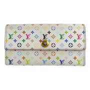 Pre-owned Leather wallets Louis Vuitton Vintage , White , Dames