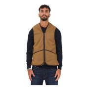 Bruine Mouwloze Trui Barbour , Brown , Heren