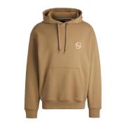 Beige Hoodie met Sullivan Stijl Boss , Beige , Heren