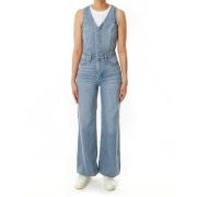 Wide Leg Denim Jumpsuit Levi's , Blue , Dames