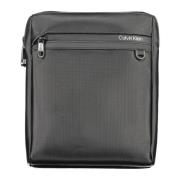 Zwarte Heren Schoudertas Rits Sluiting Calvin Klein , Black , Heren