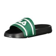 Groene heren sliders stijlvolle casual look Fila , Green , Heren