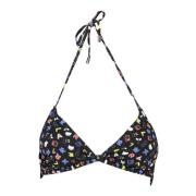 Driehoek Strandkleding Top Zwart Karl Lagerfeld , Multicolor , Dames