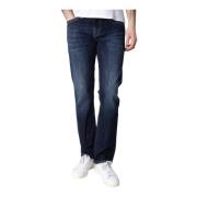 Relaxed Straight Fit Donkerblauwe Jeans Pepe Jeans , Blue , Heren