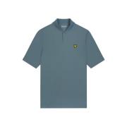 Bomber Kraag Polo Shirt Lyle & Scott , Blue , Heren