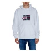 Witte Hoodie Mannen Herfst/Winter Print Tommy Hilfiger , White , Heren