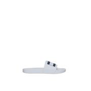 Witte rubberen slippers voor mannen Tommy Hilfiger , White , Heren