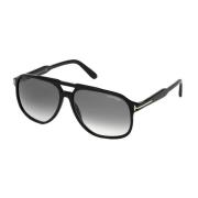 Zwarte Rook Gekleurde Zonnebril Raoul Tom Ford , Black , Heren