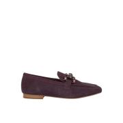 Rhinestone Stirrup Flat Moccasin Alma EN Pena , Purple , Dames