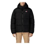 Zwarte Hooded Ritsjas Herfst/Winter Mannen Tommy Hilfiger , Black , He...