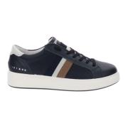 Heren Leren Sneakers Igi&Co , Blue , Heren