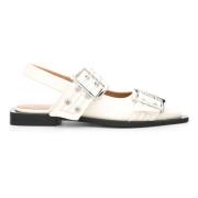 Ballerinas Ganni , White , Dames