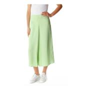 A-lijn Midi Rok met Hoge Taille Drykorn , Green , Dames