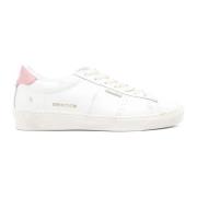 Witte Leren Sneakers Vintage Stijl Golden Goose , White , Dames