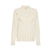 Twilly Blouse in Creme Kleur Fabienne Chapot , Beige , Dames