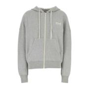 Grijze Melange Oversized Sweatshirt Golden Goose , Gray , Dames