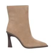 Puntige Neus Hak Enkellaars Alma EN Pena , Beige , Dames