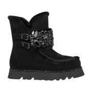 Laars met rits en bont Alma EN Pena , Black , Dames