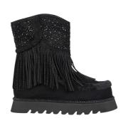 Fringe bootie voor vrouwen Alma EN Pena , Black , Dames