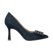 Stiletto hoge hak schoen met ornament Alma EN Pena , Blue , Dames