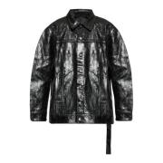 Jumbo Worker Jacket Rick Owens , Black , Heren