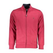 Geborduurde Logo Katoenen Sweater Rits U.s. Polo Assn. , Pink , Heren