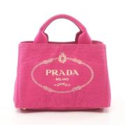 Pre-owned Canvas prada-bags Prada Vintage , Pink , Dames