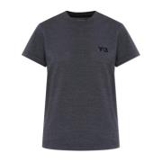 T-shirt met logo Y-3 , Gray , Dames