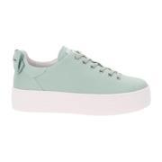 Leren Sneakers voor Vrouwen Nerogiardini , Green , Dames