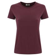 Bordeaux Katoen Logo T-shirt Elisabetta Franchi , Red , Dames