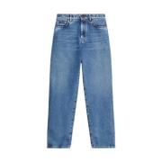 Relaxed-fit straight-leg jeans met '90s silhouet Max Mara Weekend , Bl...