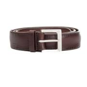 Bruin Leren Riem Laser Gesneden Orciani , Brown , Dames