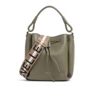 Graanleer Crossbody Tas met Verstelbare Band Coccinelle , Green , Dame...