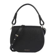 Zwarte Crossbody Tas met Gouden Accenten Coccinelle , Black , Dames