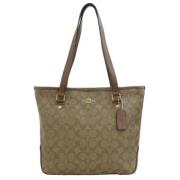 Pre-owned Canvas shoulder-bags Coach Pre-owned , Brown , Dames