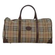 Pre-owned Canvas handbags Burberry Vintage , Beige , Dames