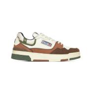 Medalist Lage Sneakers in Ivoor/Bruin/Groen Autry , Multicolor , Heren