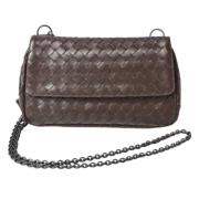 Pre-owned Leather crossbody-bags Bottega Veneta Vintage , Brown , Dame...